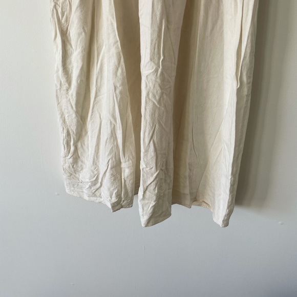 Zara TRF Midi Cream Dress Size Medium - Picture 7 of 11
